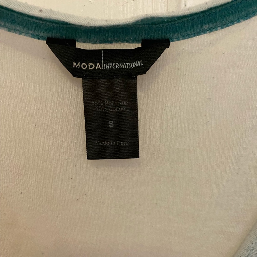 Victoria’s Secret Teal Burnout Tee - Picture 3 of 6
